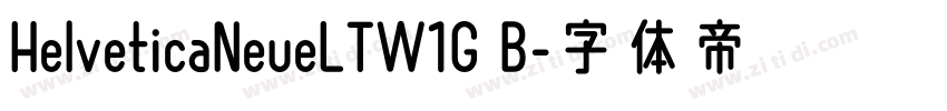 HelveticaNeueLTW1G B字体转换